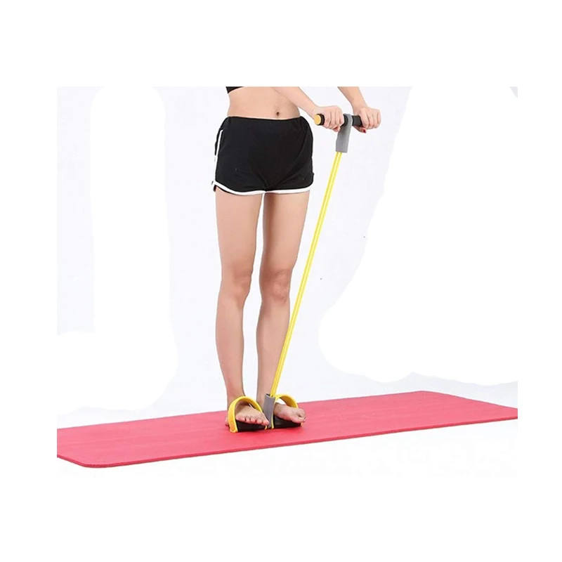 Abdomen Expander Strength Trainer Elastic Abdominal Exercise Four-tube Pedal Pull Tensioner