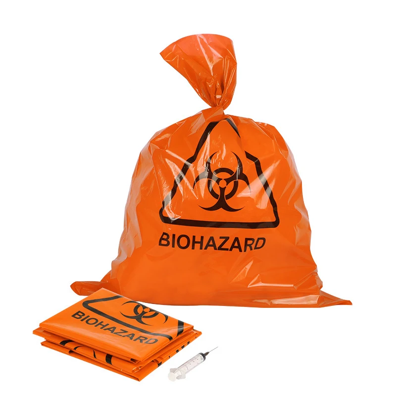 AIUDO Good Quality Durable Autoclave Custom Plastic Medical Waste Disposal Waterproof 50L 80L Biohazard Bag