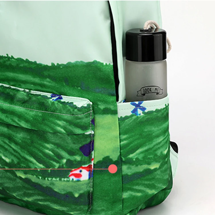 Custom Print Korean Classic School Day Backpack
