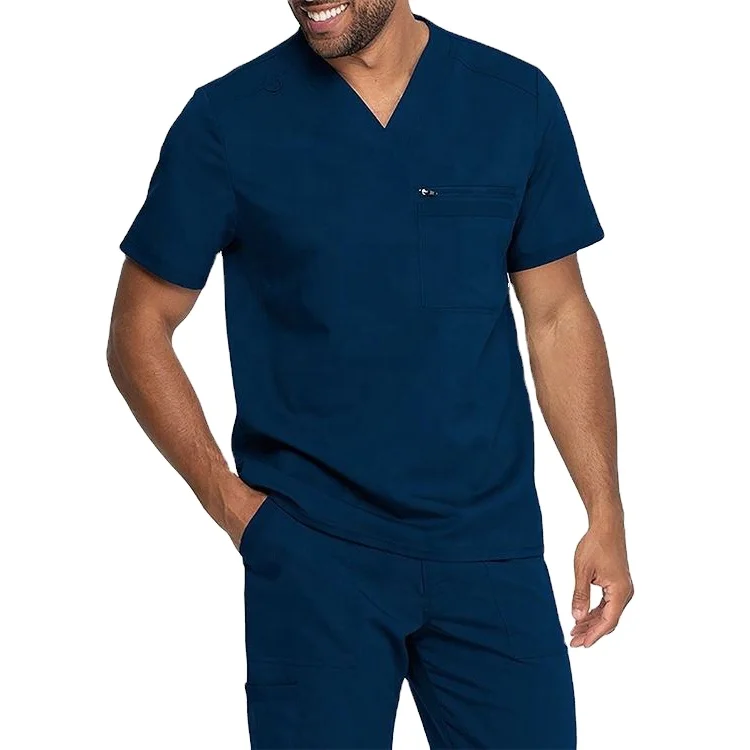 Medical Clothing Hospital Uniform for Doctors Men Hospital Clothing Patient Gown Clothes Cotton Unisex OEM Customized Logo By