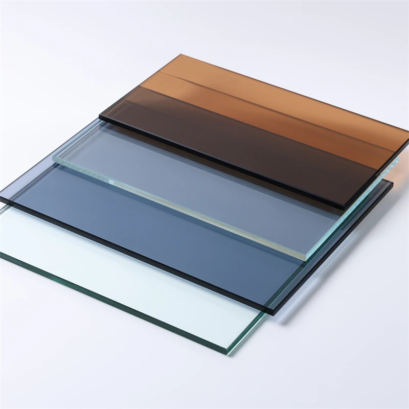 3mm-12mm Tinted Float Glass Sheets Bathroom Window Door Curtain Building Versatile Bronze Green Black Decoration Glass