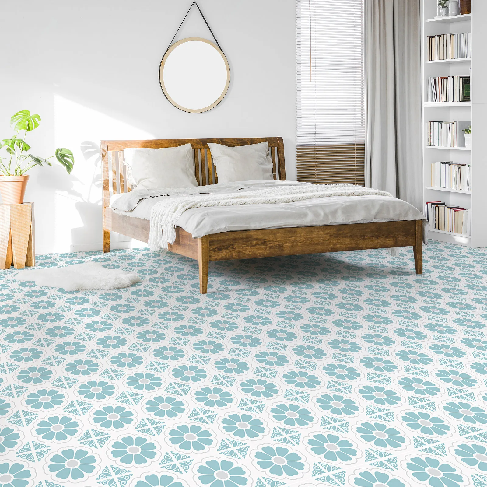 2024  new  design  20*20CM New Arrival Peel And Stick Vinyl Flooring Sticker Self-adhesive DIY Floor Tiles