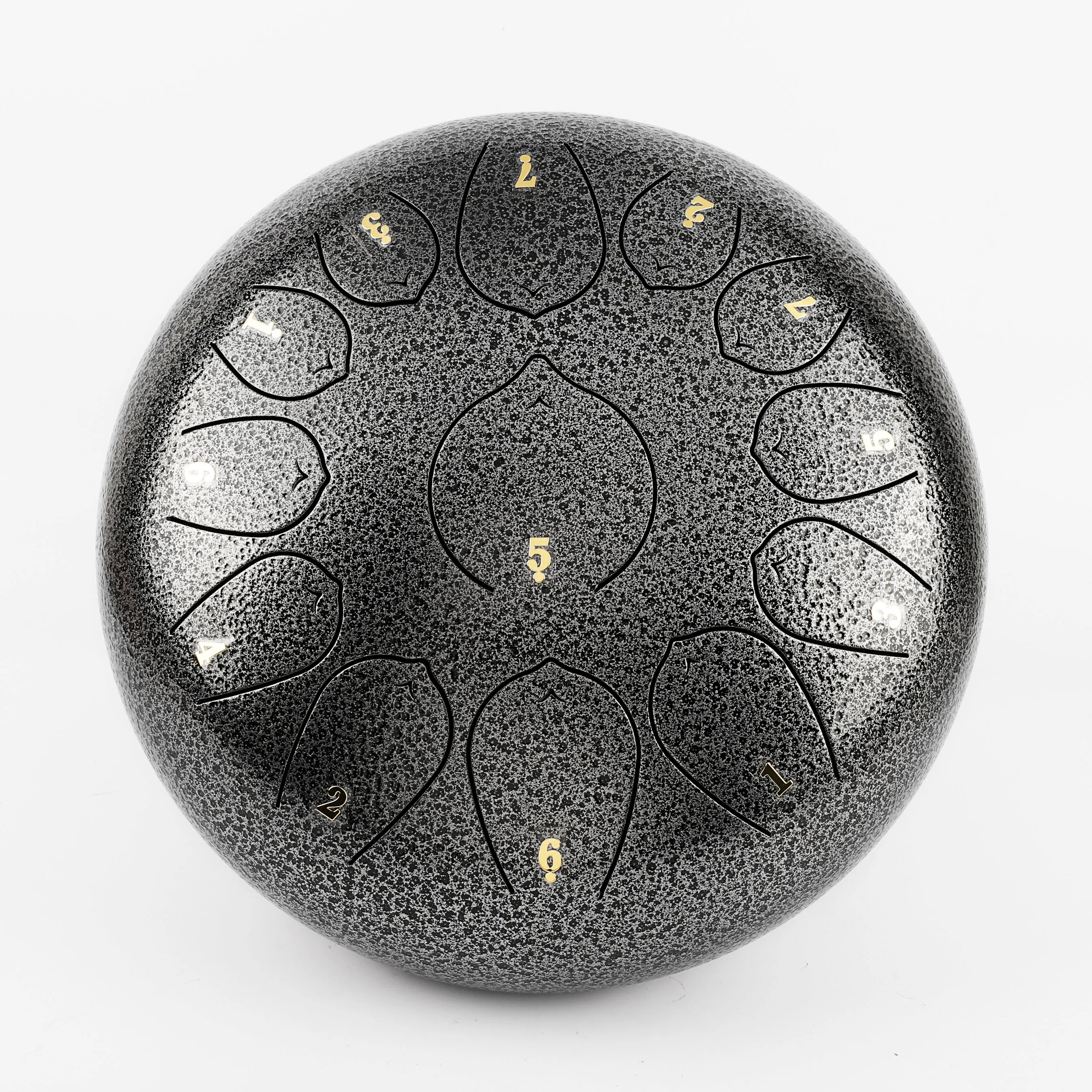 Supply12inches 13tones sliver  tank hand pan for reduce pressure steel tongue drum