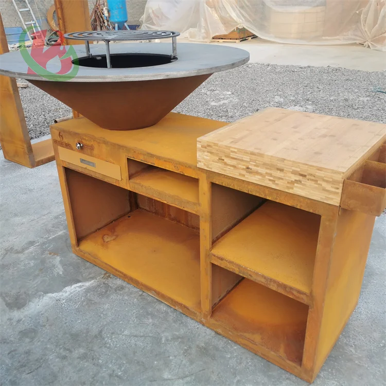 bbq brazier outdoor table fire pit camp fire pit bbq modern barbecue grill