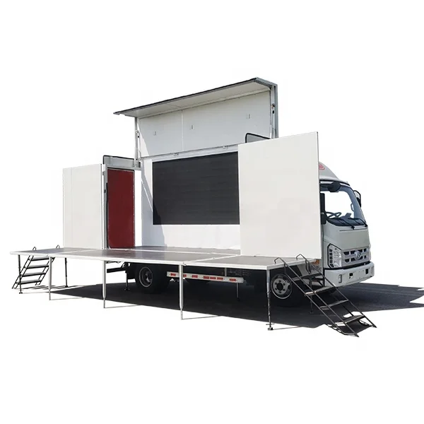 event stage mobile truck with sound system gospel crusade mobile stage truck for sale