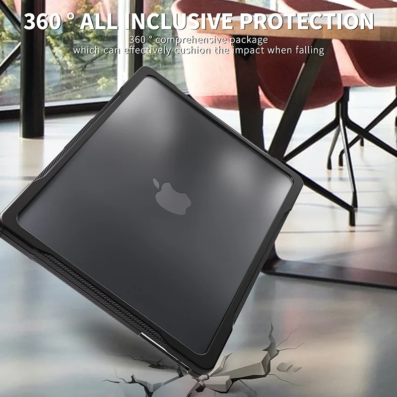 Для MacBook Air 13 6 дюймов 2022 выпуск M2 чехол A2681 прозрачный ТПУ бампер Прочный для ноутбука