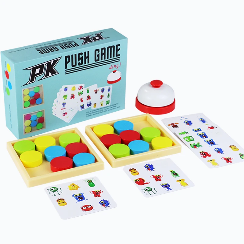 2 Players Logical Thinking Training Color Ice Hockey Fast Swipe Game Parent-child Interactive Board Game Toys For Children
