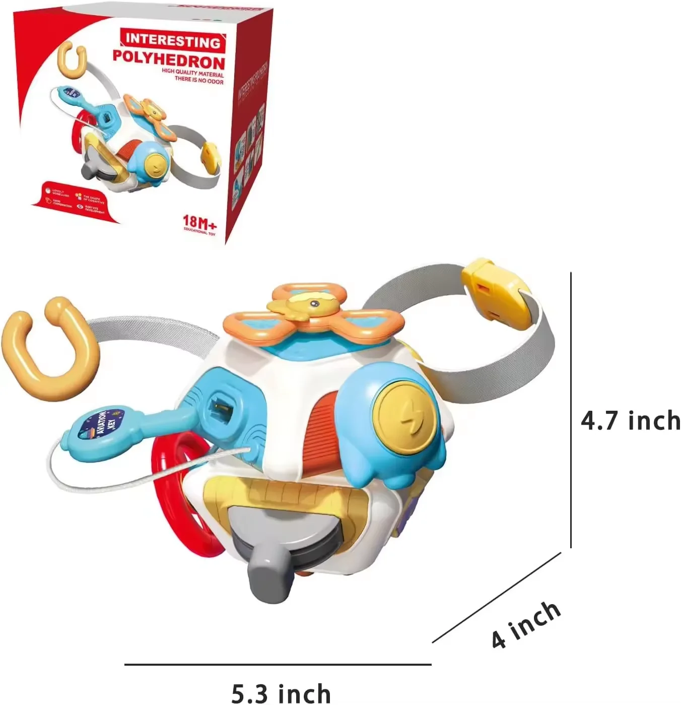 2024 Trending Selection  Montessori Busy Cube Sensory Toys Sensory Busy Board Busy Cube Travel Toys Birthday Gift For Kids