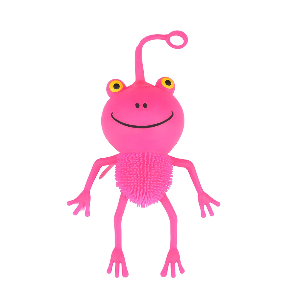 KEHUI Squishy Balls Sensory toy Hot Selling Fidget Toys Colorful Soft Toy Cartoon Frog Puffer Ball For Kids