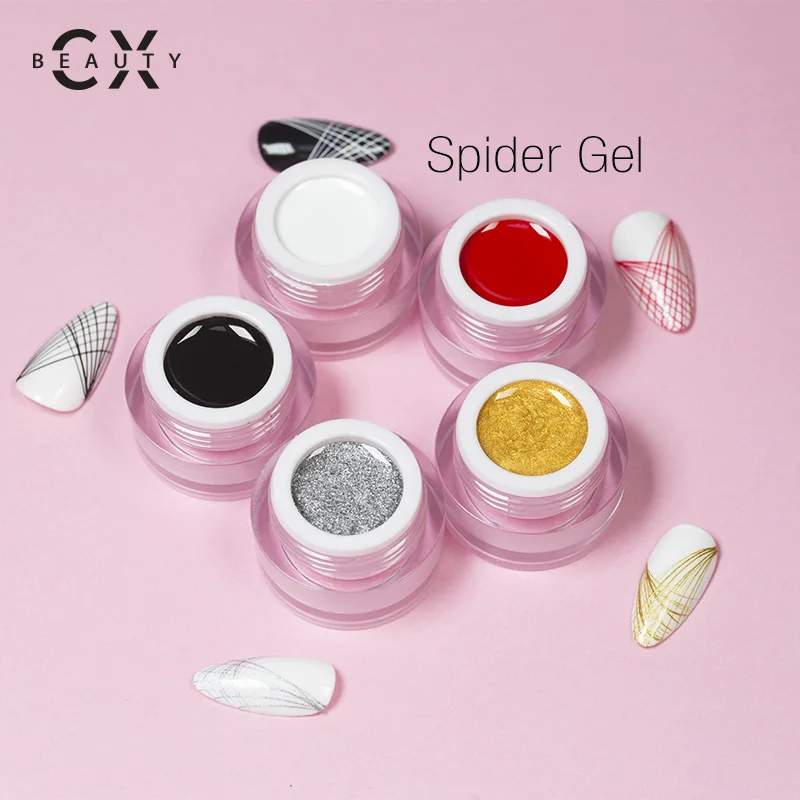 Caixuan Dotting Pulling Line Gel 8ml elastic stretching uv gel painting line drawing nail art glue spider gel