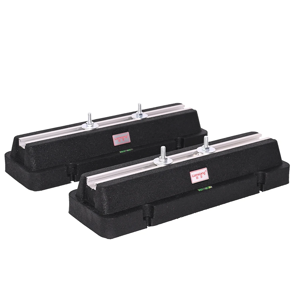 Manual Power Source Air Conditioner Vibration Reduction Bracket Aluminum Sliding Rail Rubber Stand Support Washers Bolts Nuts