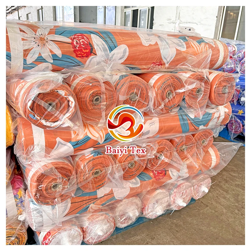Changyi Baiyi 100% Polyester Woven Twill Fabric Breathable Microfiber Disperse Printed Anti-Pilling Home Textiles fabric