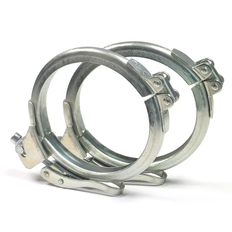 Zinc-Plating Carbon Steel Male/Female V Band Quick Release Clamp