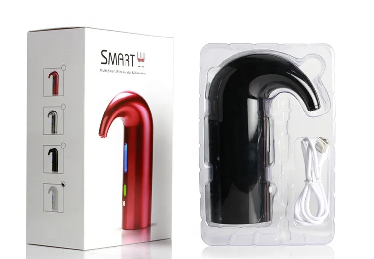 Innovative Product Bar Accessories One-Touch Smart Wine Aerator Vacuum Bottle Stopper
