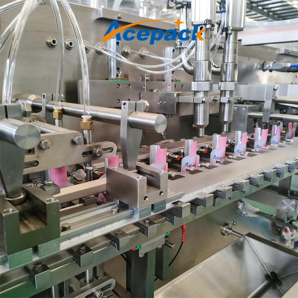 Special shaped doypack pouch packing machine filling liquid coffee health puree beverage