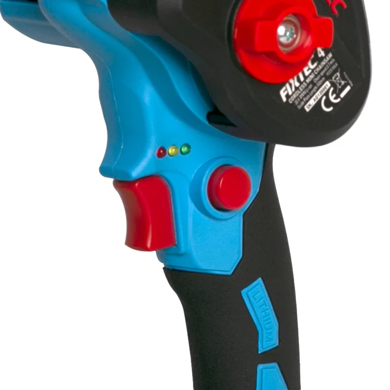 FIXTEC 20V Cordless 4' Mini Chainsaw Hydraulic Chain Saws with 4pcs Accessories