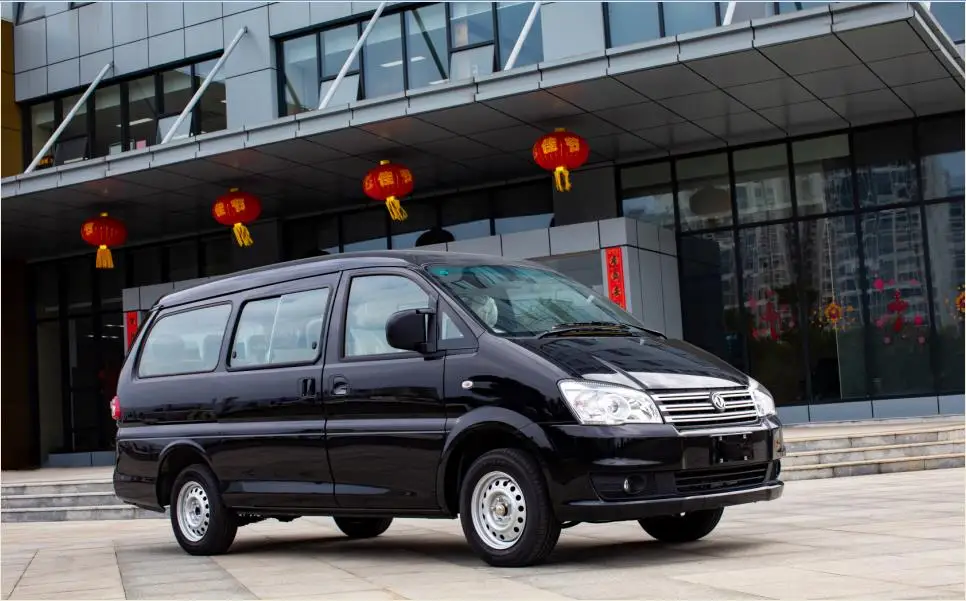 Dongfeng M3 11 Passenger Mini Van Bus New Electric/Gasoline/Petrol Manual Gear Box Light Interior Fabric Seats on Sale