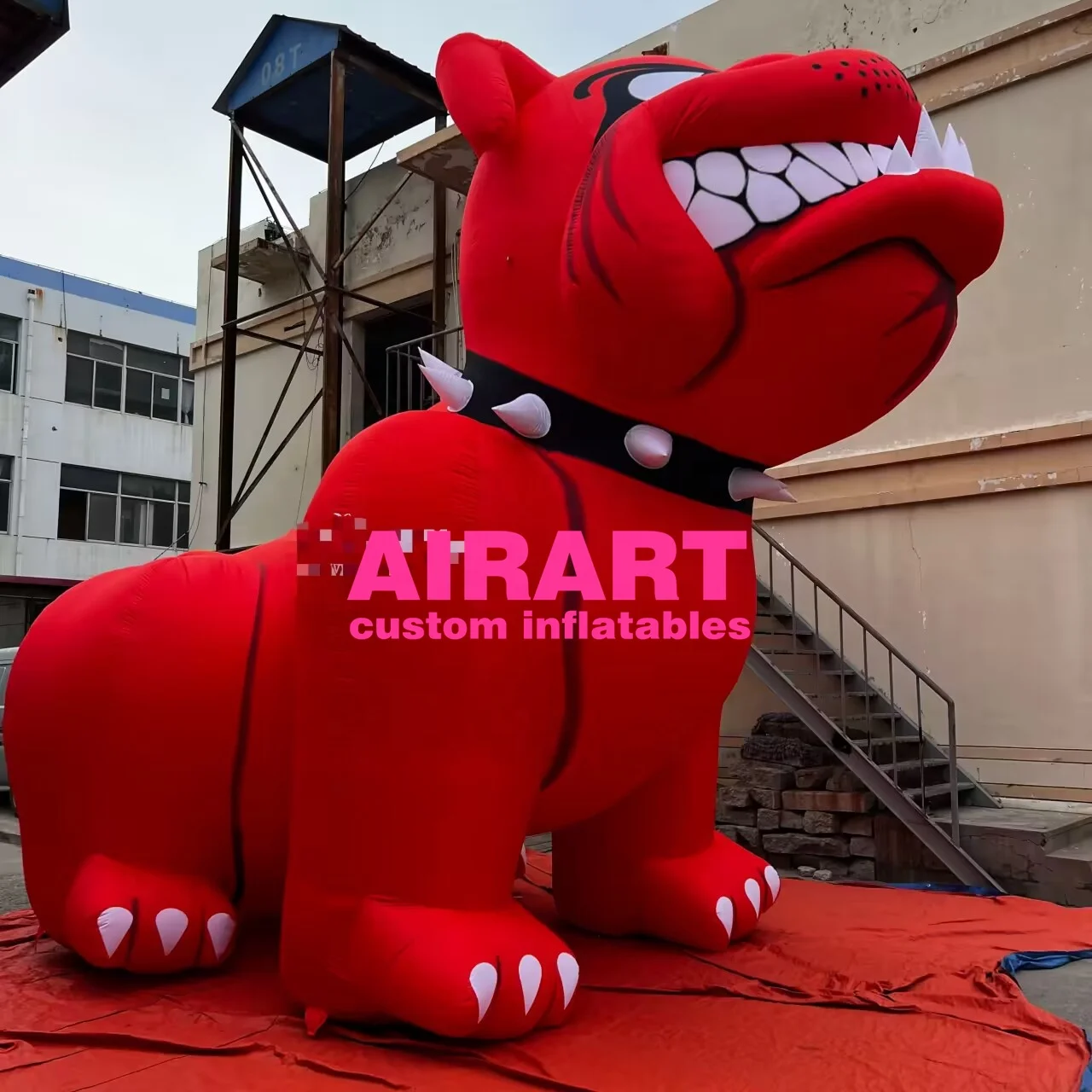 2023 Hot sale activity advertising inflatable red bulldog ,decoration inflatable dog animal balloon