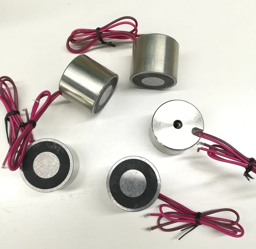 
10kgs force JSP-2525 12V DC Electromagnet coil, flat electromagnet 