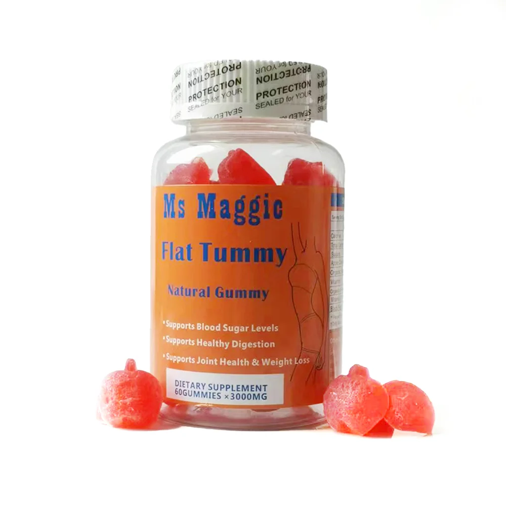 OEM flat belly gummies, advanced weight loss and fast burning abdominal fat, active apple cider vinegar dietary supplement