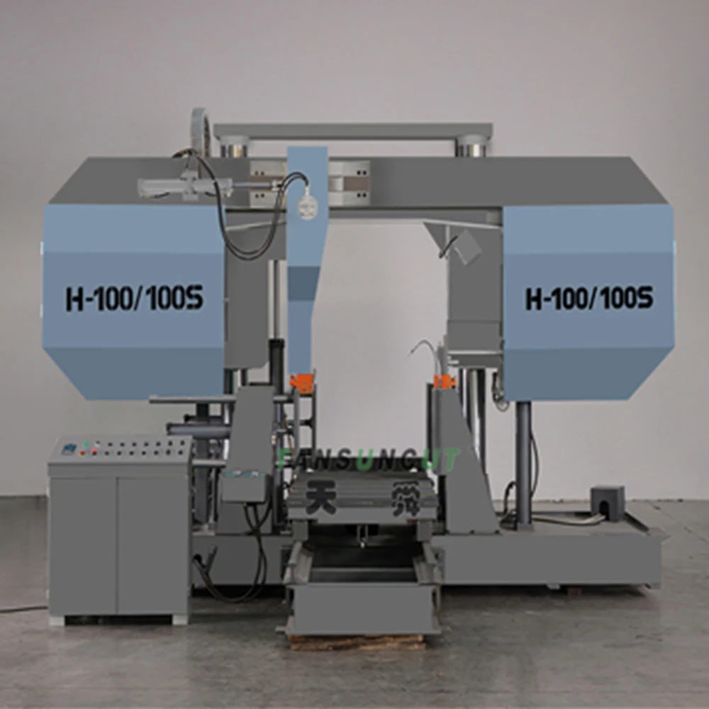 column gantry horizontal metal band saw Steel materials sawing machine