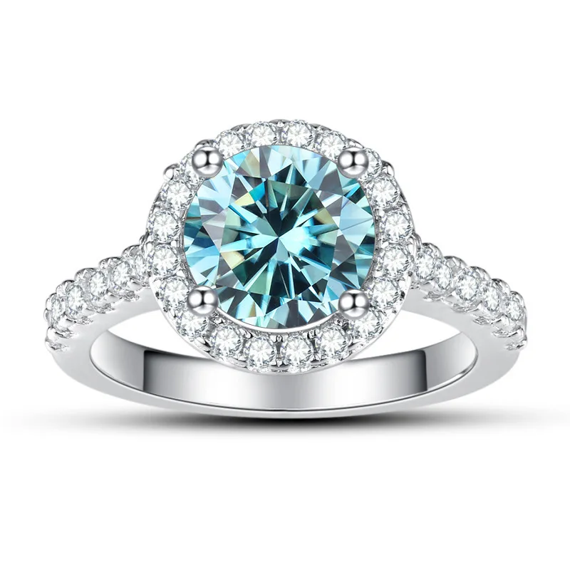 2023 new  jewelry  wholesale women engagement wedding brand jewelry 14k 18k gold yellow color jewelry  moissanite ring