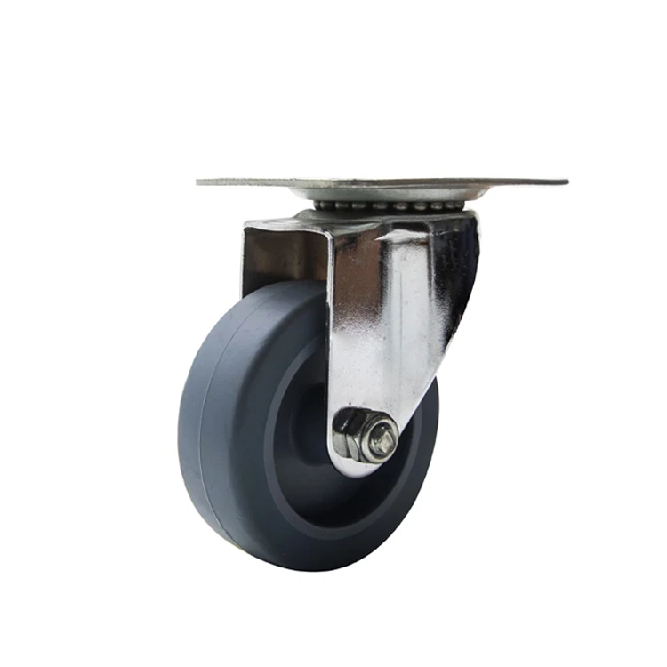 3 inch Chromeplate Medical Device Wheel Caster Rotation Smoothly