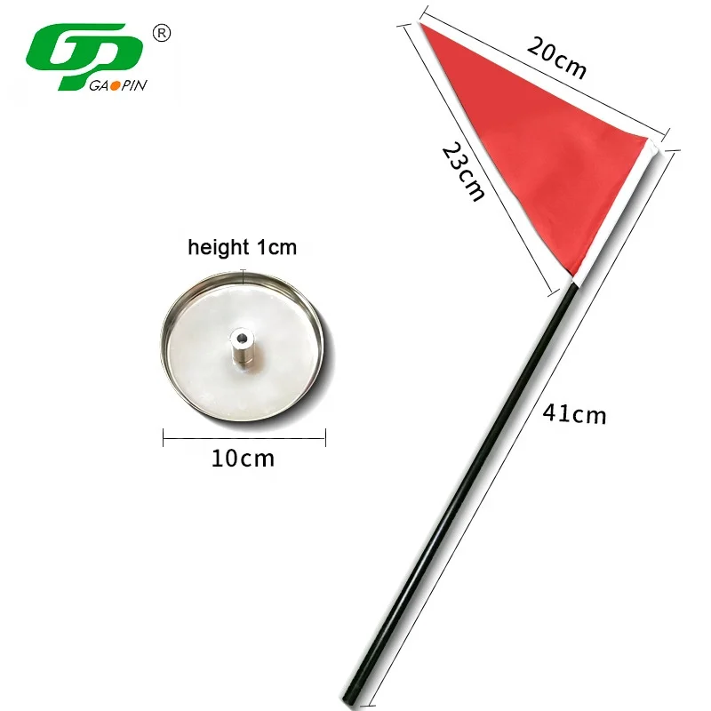Wholesale Golf Putting Cups And Flags Set Logo Customized Golf Cup And Flag Stainless Steel Golf Hole Flag Cup