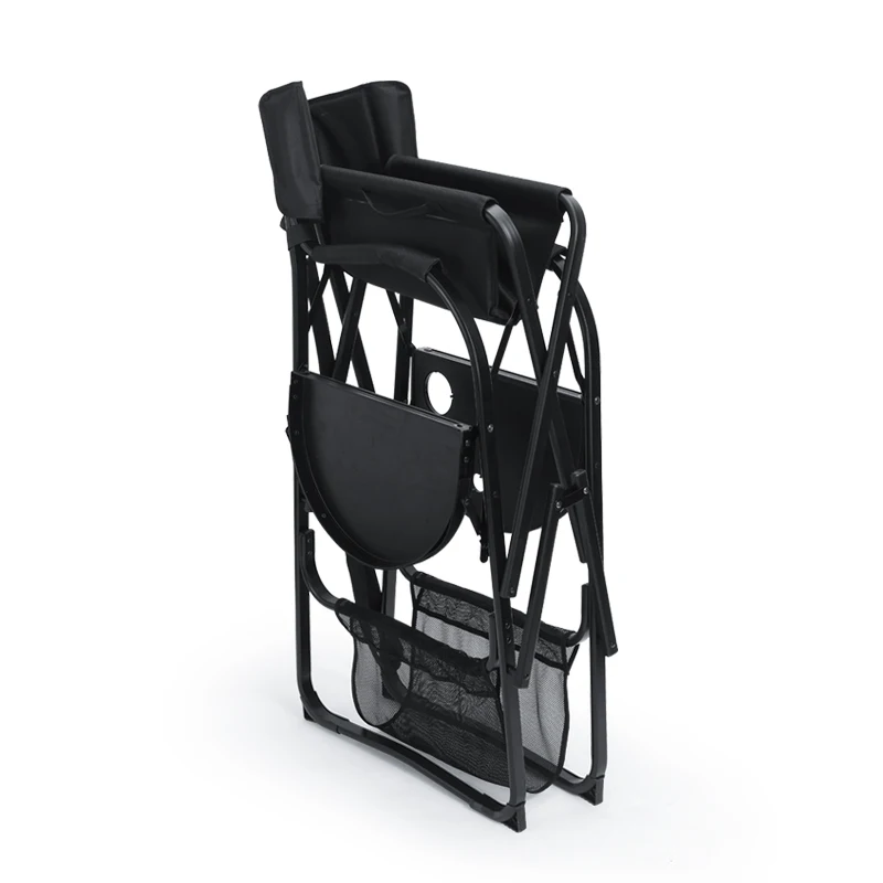 Heavy Duty Camping Chair with Side Table, Portable Folding Directors Chair for Backyard Beach Picnic Lawn XY-697