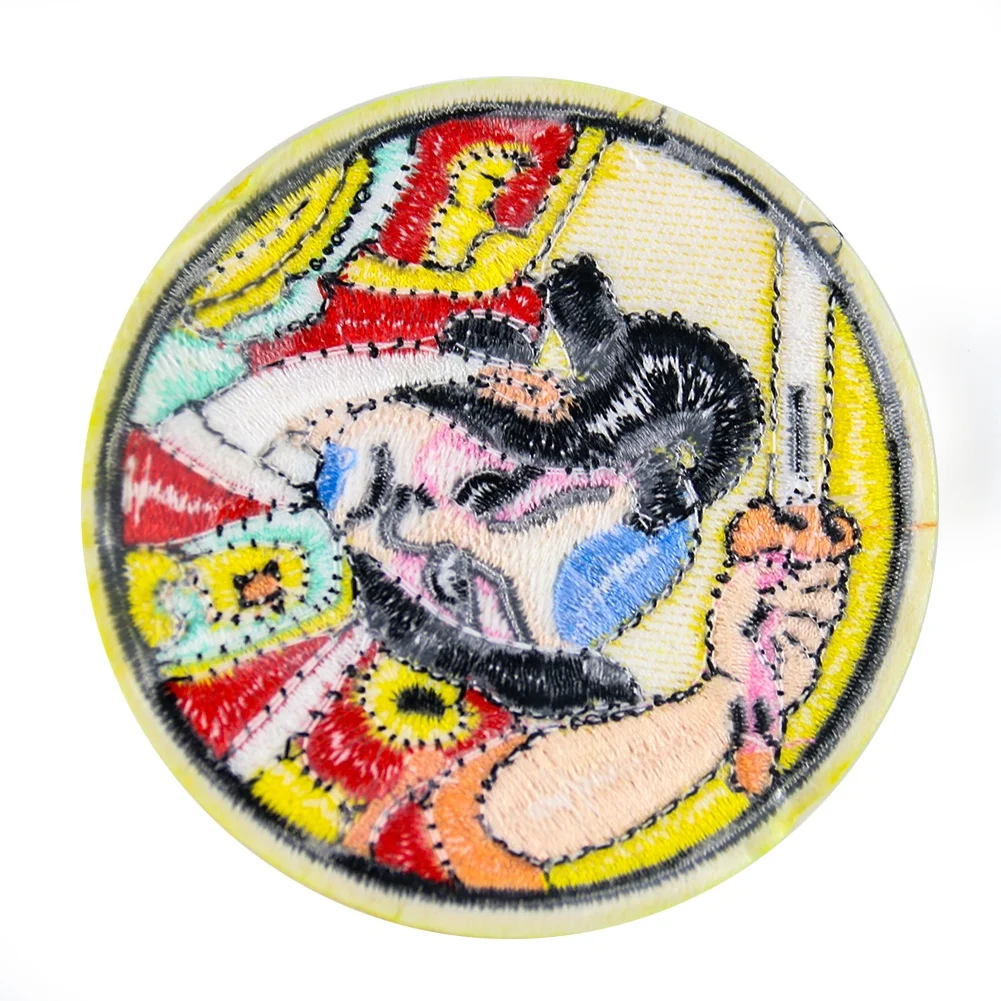
Wholesale China Manufacture High Quality Samurai Badge Clothes Bag Iron on Sew on Japanese Warrior Patch 