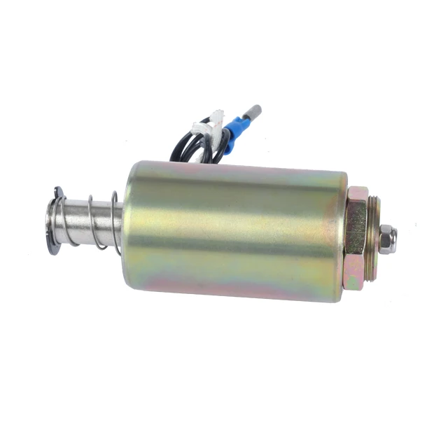Мини 25 мм Длинный линейный соленоид Dc Электрический переключатель трансмиссионный переключатель пневматический нажимной трубчатый соленоид