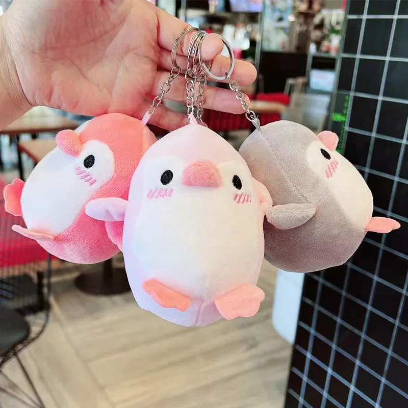 1 pc Penguin Stuffed Plush Animal Pendant Keychain Doll Stroller Toys For Children Kids Small Mini Plush Toys Baby Xmas Gift