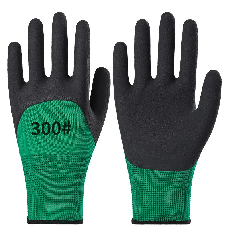 Heavy Duty Construction Work Protection Equipment Latex Breathable Strengthened Safety Work Gloves