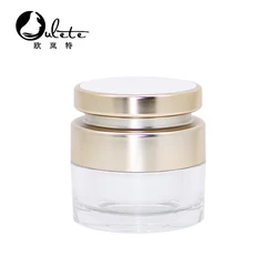hot sale plastic acrylic cosmetic rose gold cream jar