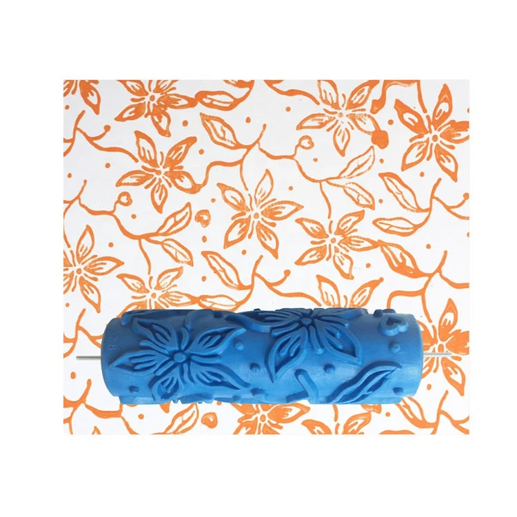 Hot Sale China Factory Guangdong Quality high end Household Wall Painting brush Tool Pro Grade roller paint with flower design