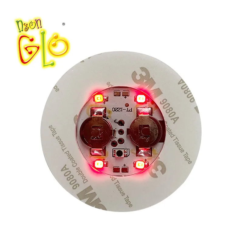 Christmas New Year Halloween Party Vase Decoration Glow In The Dark Light Up Led Coaster Party Glass Led Bottle Sticker