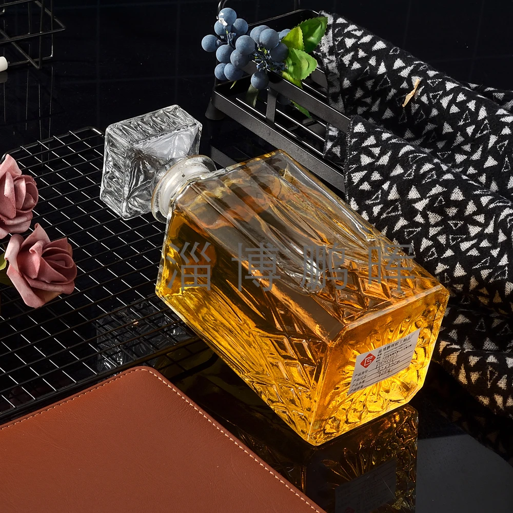 Красивая Водка Виски графин 50 мл 250 500 750 1000 креативная миниатюрная пустая стеклянная бутылка для вина