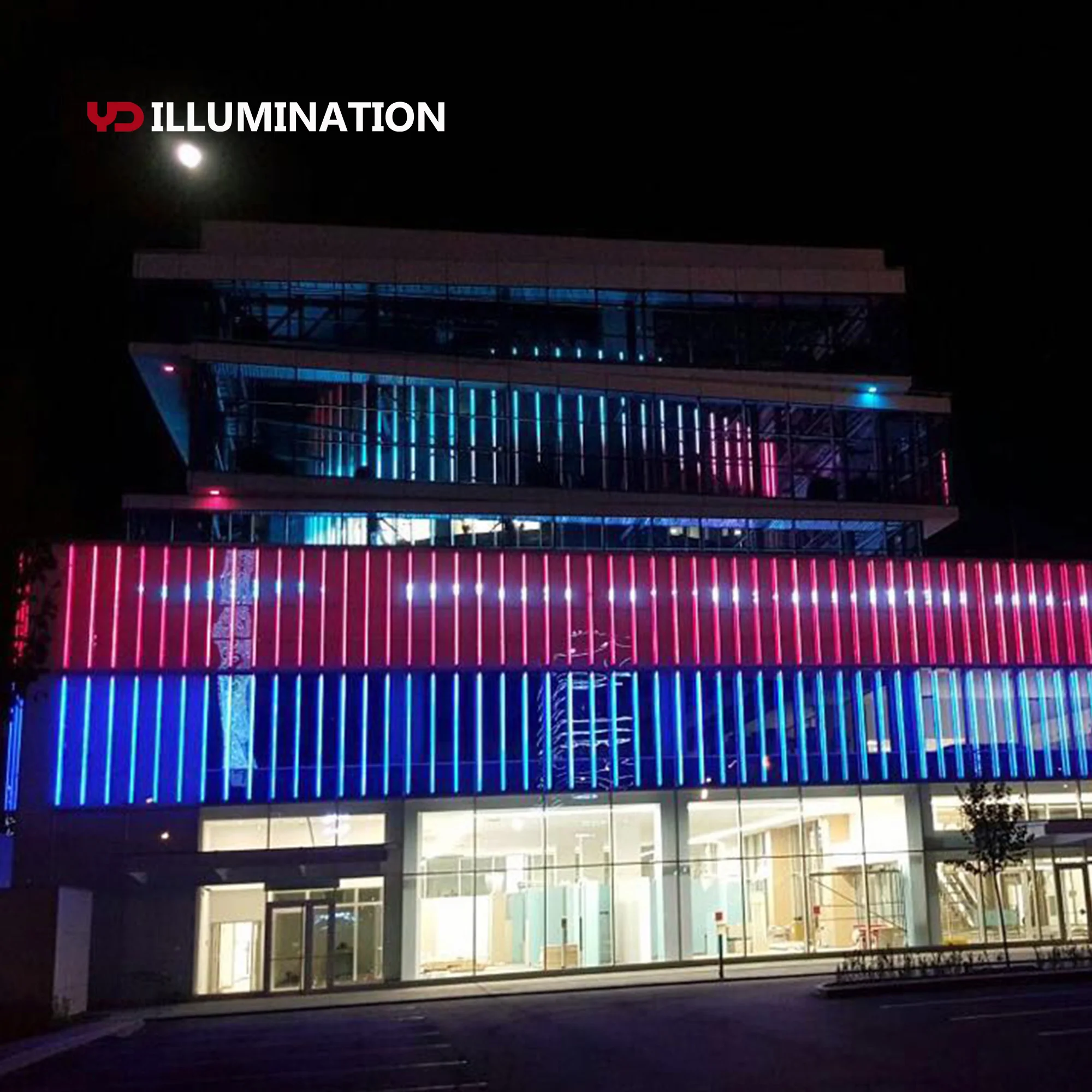  outdoor building facade lighting led linear light rgb