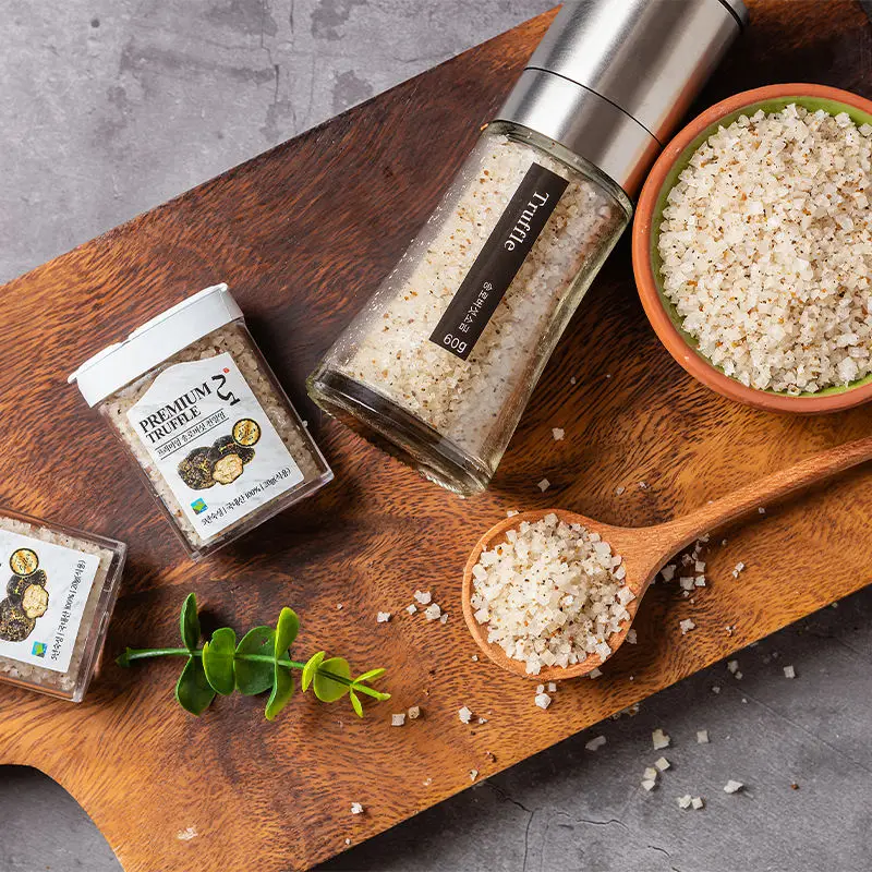 HAEYEAREUM3 PREMIUM TRUFFLE SEA SALT LO 60g GRINDER maintaining the taste and aroma of seasalt with a stainless steel grinder