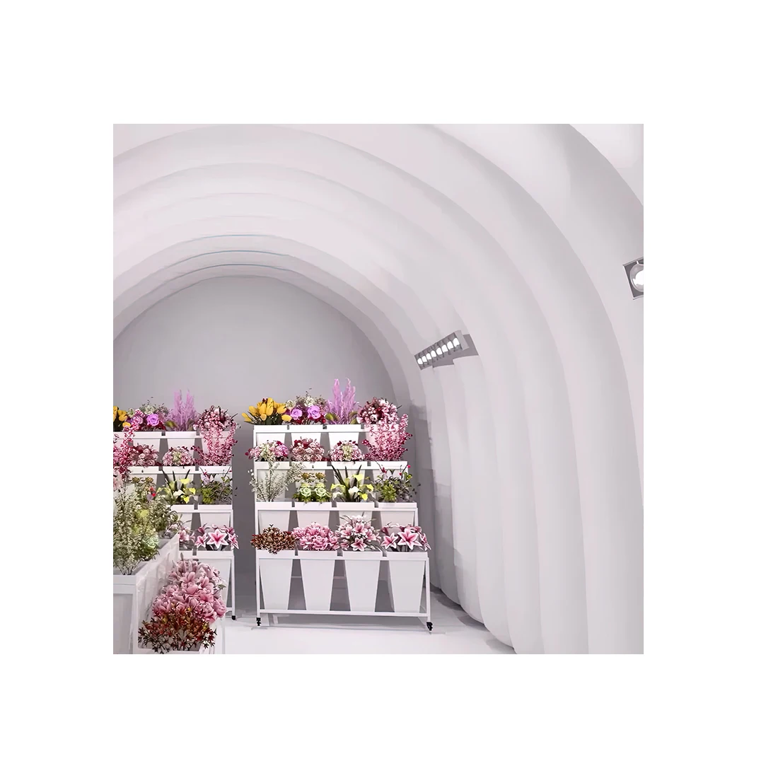 Inflatable membrane structure Fresh flowers and plants preservation warehouse Mobile cold room Mobile cold storage