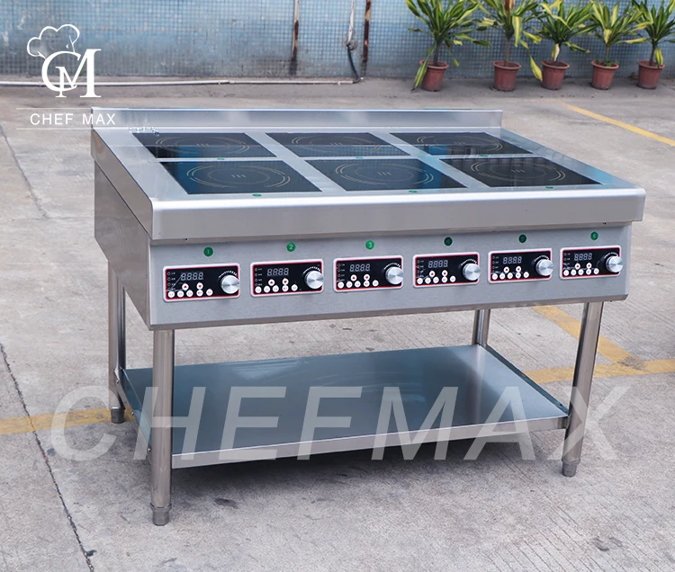 Коммерческая Вертикальная печь Chefmax 3500 Вт кухонная электрическая плита 4 горелки индукционная