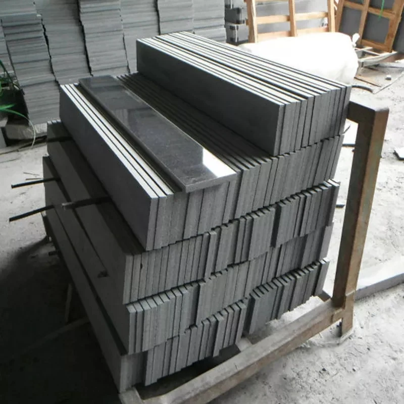 G654 Dark Grey Granite Watertable Sills Window Sills With Drill Cut