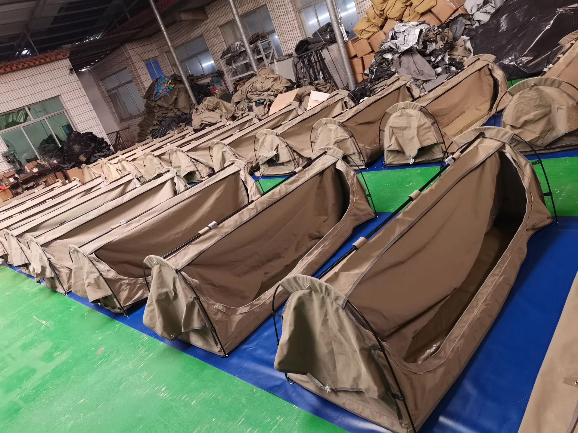 Outdoor Camping Tent Waterproof Canvas Fabric Swag Tent Sherpa Tent and Swag