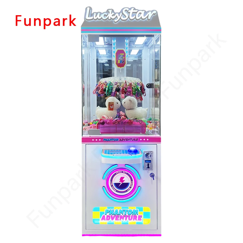 Funpark Best Selling Amusement Clip Machine Mini Dolls Toys Machine Vending Coin Operated Games