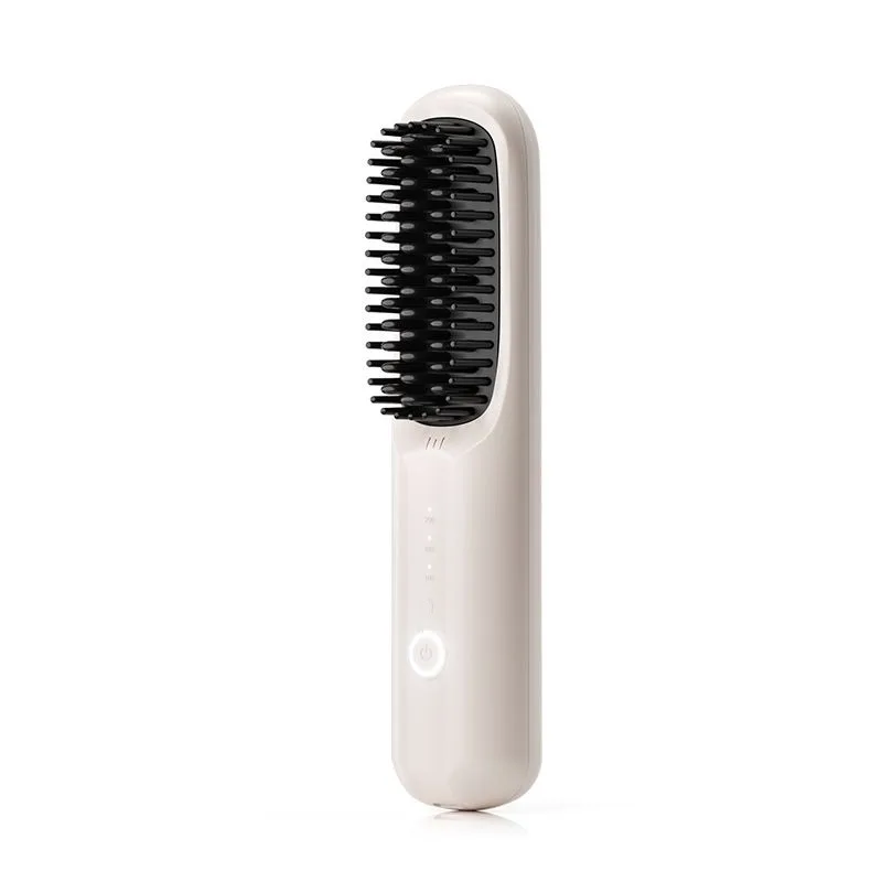 Portable Usb iron hair straightener rechargeable anion Cordless Mini electric hair brush hair straightener comb
