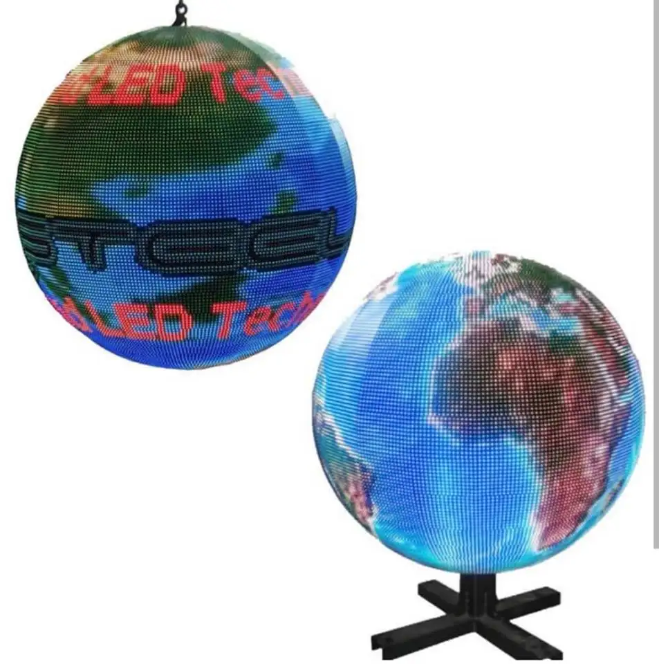 Hot sale P2 P2.5 Led  Spherical Screen Customized D1.2 Indoor Round Creative Design Led Ball Screen Display For Advertising