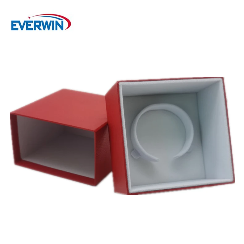 Luxury High-end  Handmade Customized Logo Drawer Cardboard Paper Light Red Jewelry Gift  Box