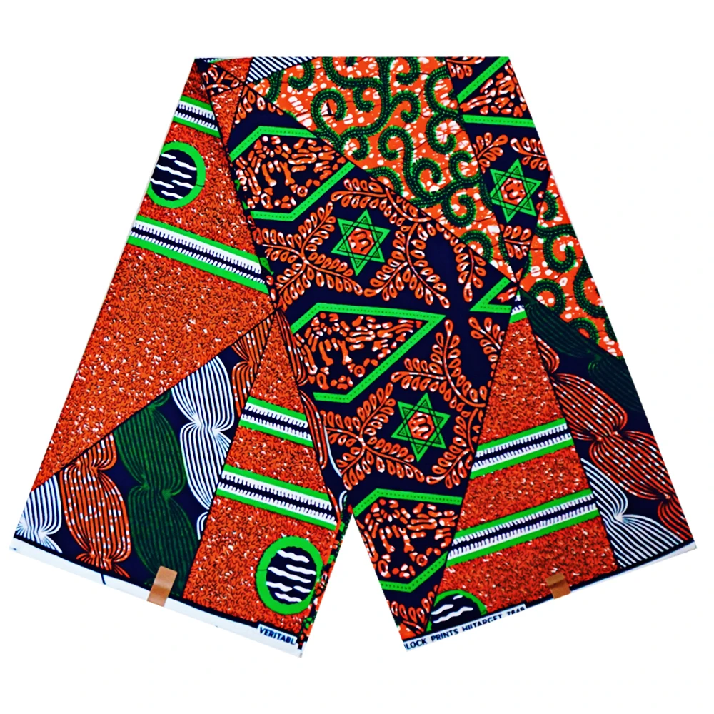 Ankara Africa Printed Fabric Real Wax Patchwork Sewing Material Dress Artwork Accessory 100% Cotton