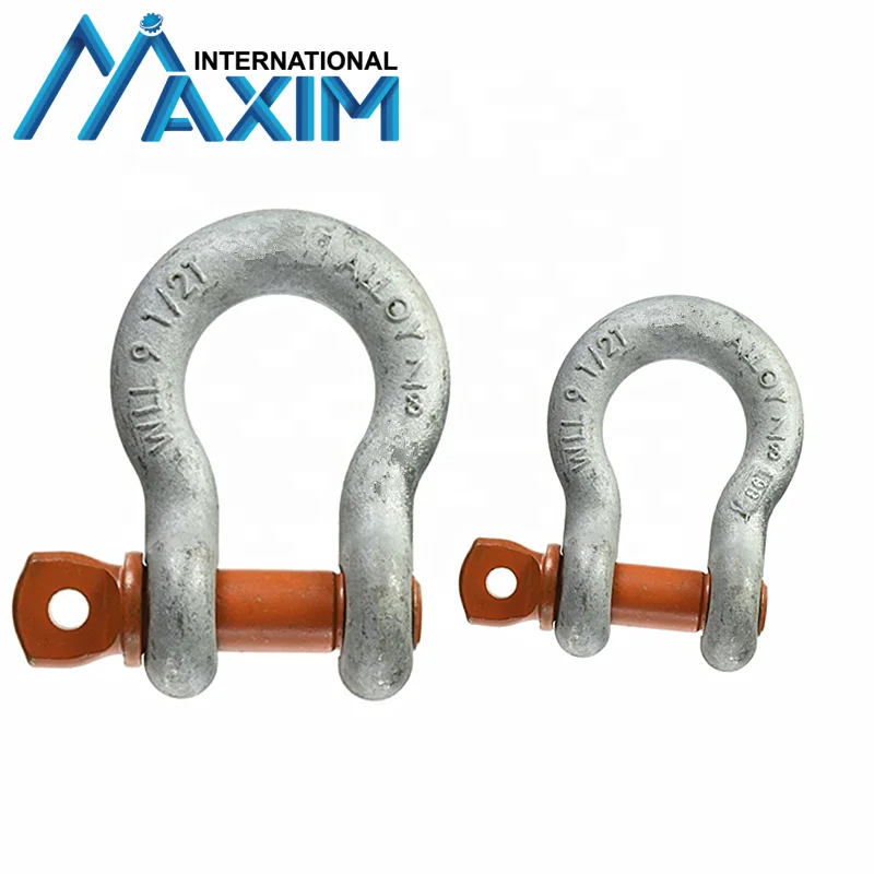 Galvanized High Tensile Bolt Type G80 Alloy Steel Anchor Shackle