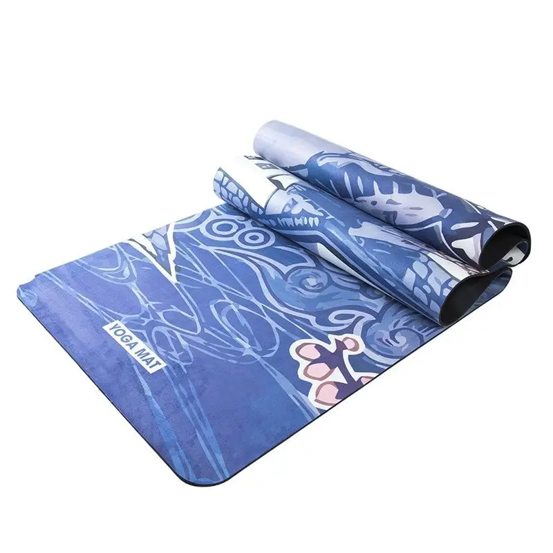 Pilates Eco Friendly Suede Microfibre Oem 183*61cm Printable Yoga Mat